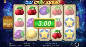 Captura de tela de 13 jogo de caça-níqueis WILD CASH X9990