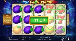 Captura de tela de 11 jogo de caça-níqueis WILD CASH X9990