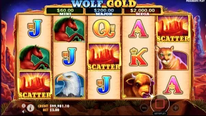 captura de tela do caça-níqueis Gold Wolf